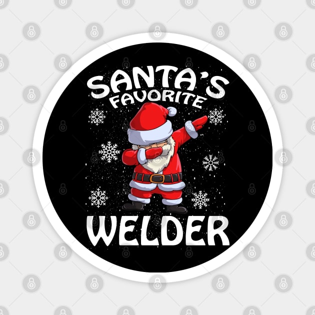 Santas Favorite Welder Christmas Magnet by intelus